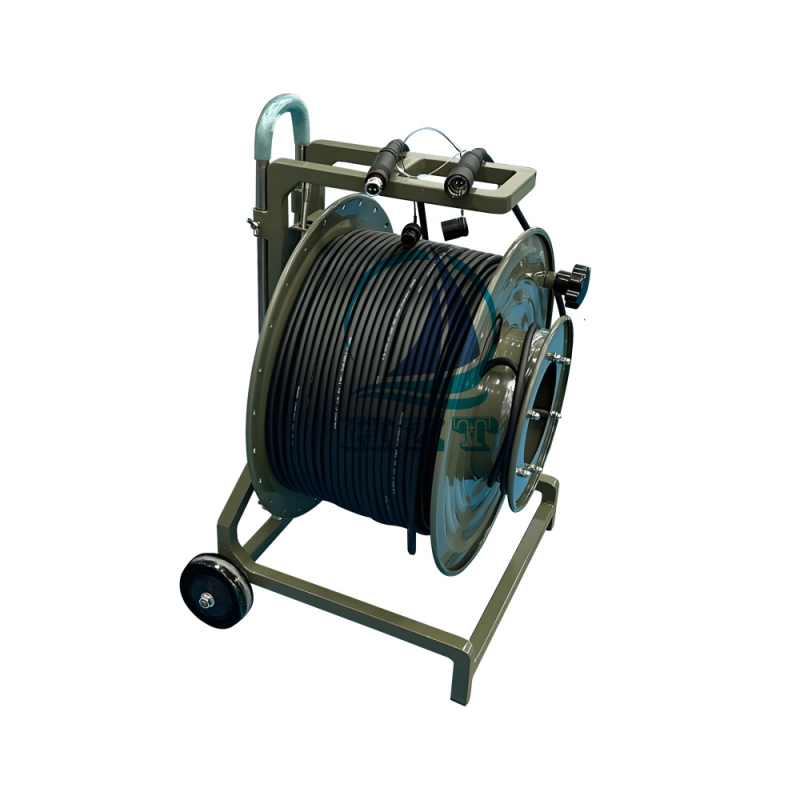 SMPTE 311M Camera Hybrid Fiber Optic Cable - with Protective Metal Reel