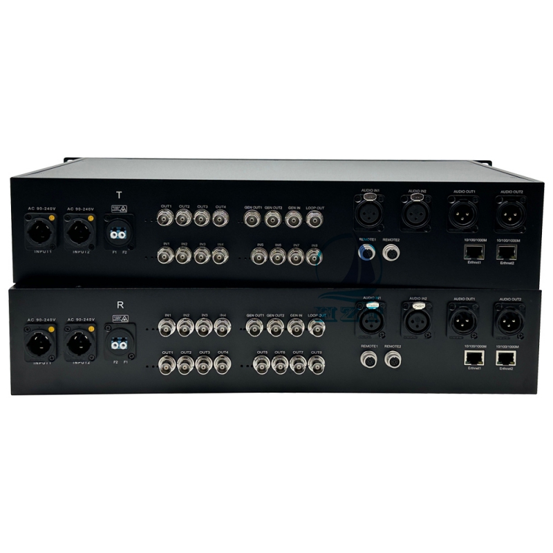 8-ch 3G-SDI Input+4-ch 3G-SDI output+2-CH BIDI Genlock+2-CH Sony 8-pin  Remote Control +2-ch BIDI XLR Balanced Audio +2-CH Independent 1000M Ethernet to Fiber Converter 